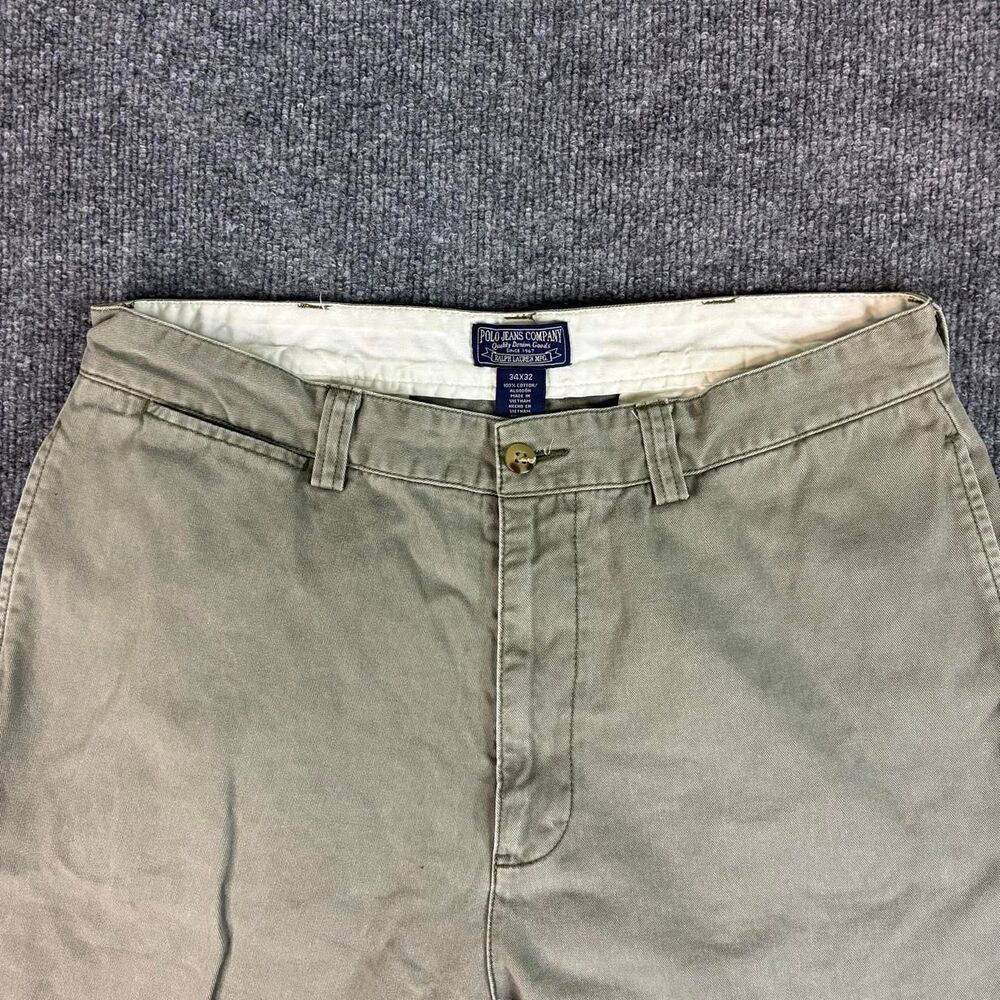 Polo Ralph Lauren Polo Jeans Company Men’s 34x32 Khaki Chino Pants Cotton